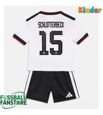 Deutschland Nico Schlotterbeck #15 Replik Heimtrikot Kinder WM 2026 Kurzarm (+ Kurze Hosen)